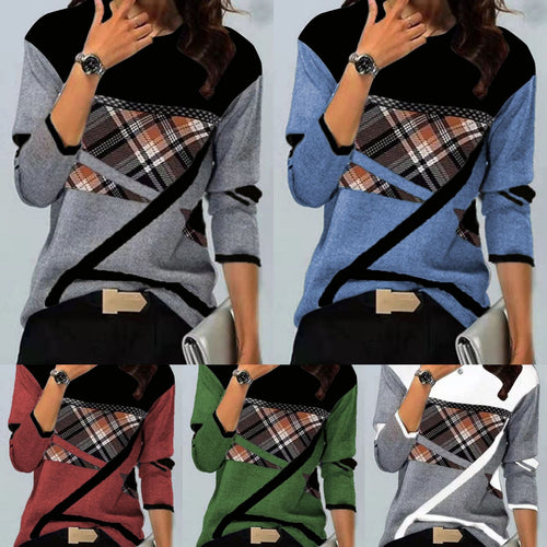 Levoire | T-shirt Long à Col Rond Imprimé Relaxant
