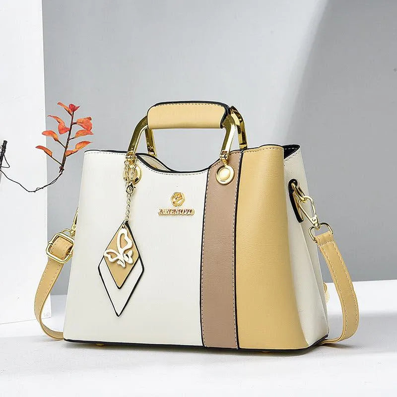 Levoire | Sac à bandoulière élégant avec bandoulière Blanc et jaune