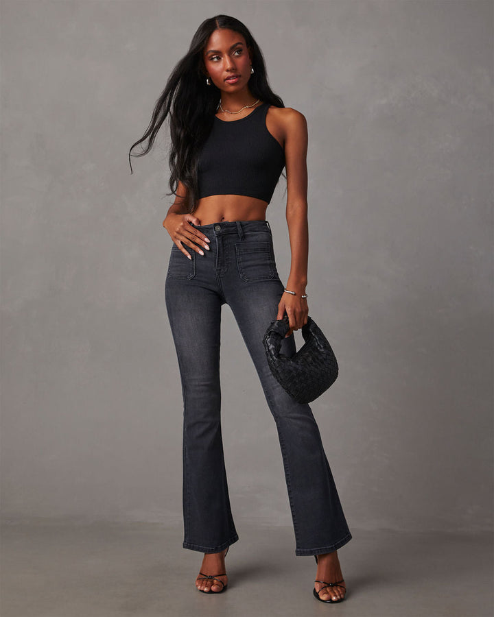 Jeans évasés taille haute pour femmes avec coupe parfaite et ajustement extensible Levoire