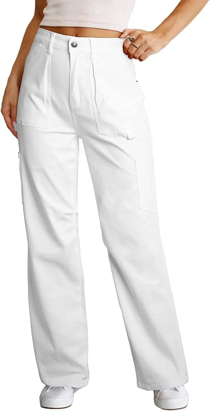 Levoire | Pantalons avec des poches largement découpées Blanc