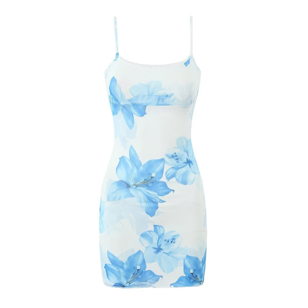 Levoire | Strapless Mini Robe Azure