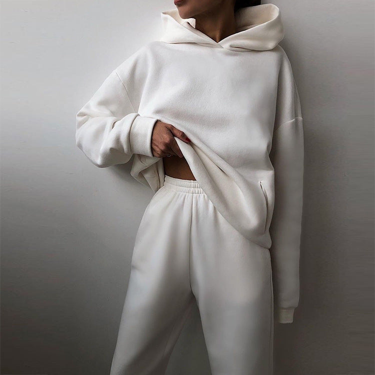 Levoire | Sweat À Capuche Chic Et Ensemble De Jogging Pour Femmes Blanc