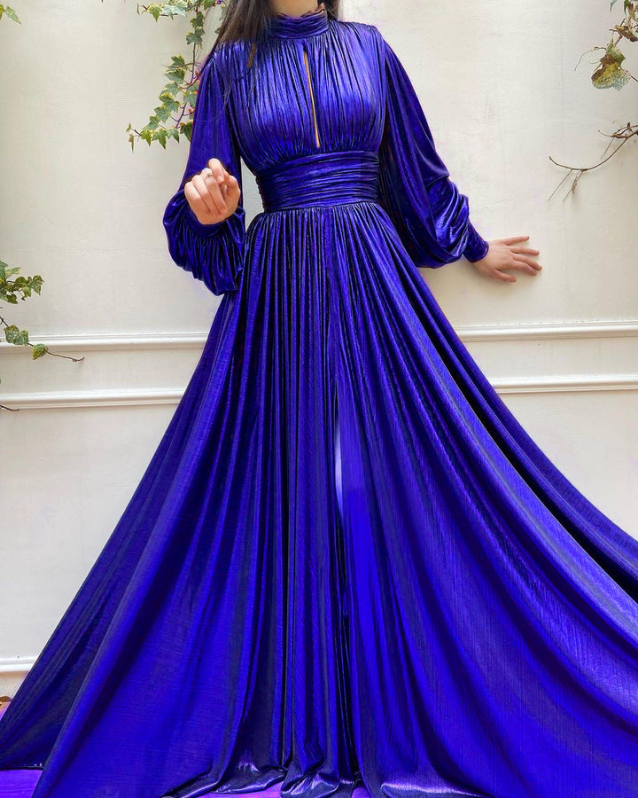 Levoire | Robe longue unie élégante Bleu