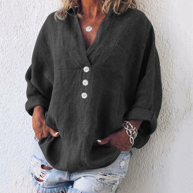 Levoire | Coton - Chemise en lin Noir