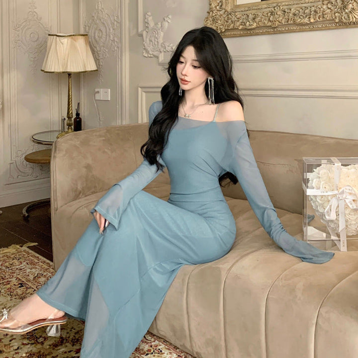 Levoire | Chic Cami Mesh Ensemble de Robe à Deux Pièces