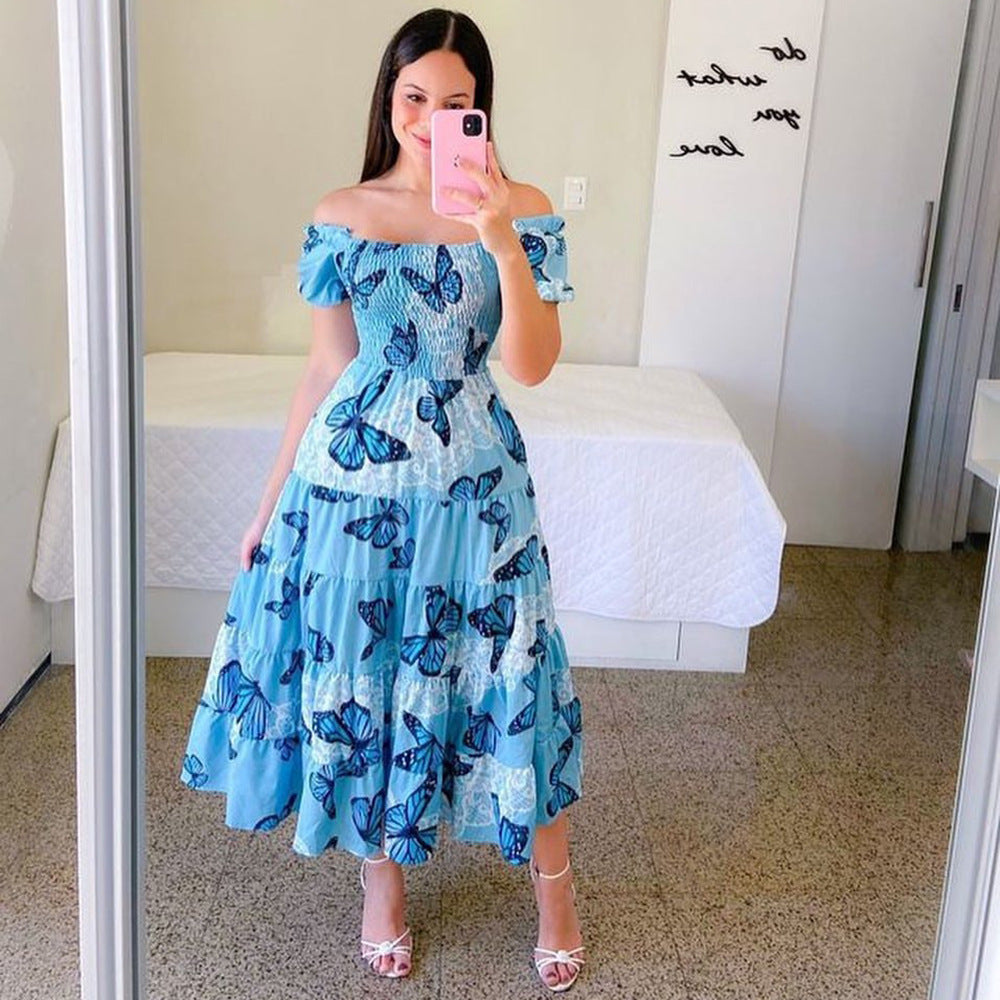 Levoire | Élégant Robe Jupe Grande À Une Épaule