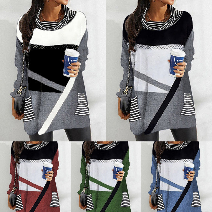 Levoire | Chemise à poche à col en pile imprimé élégante