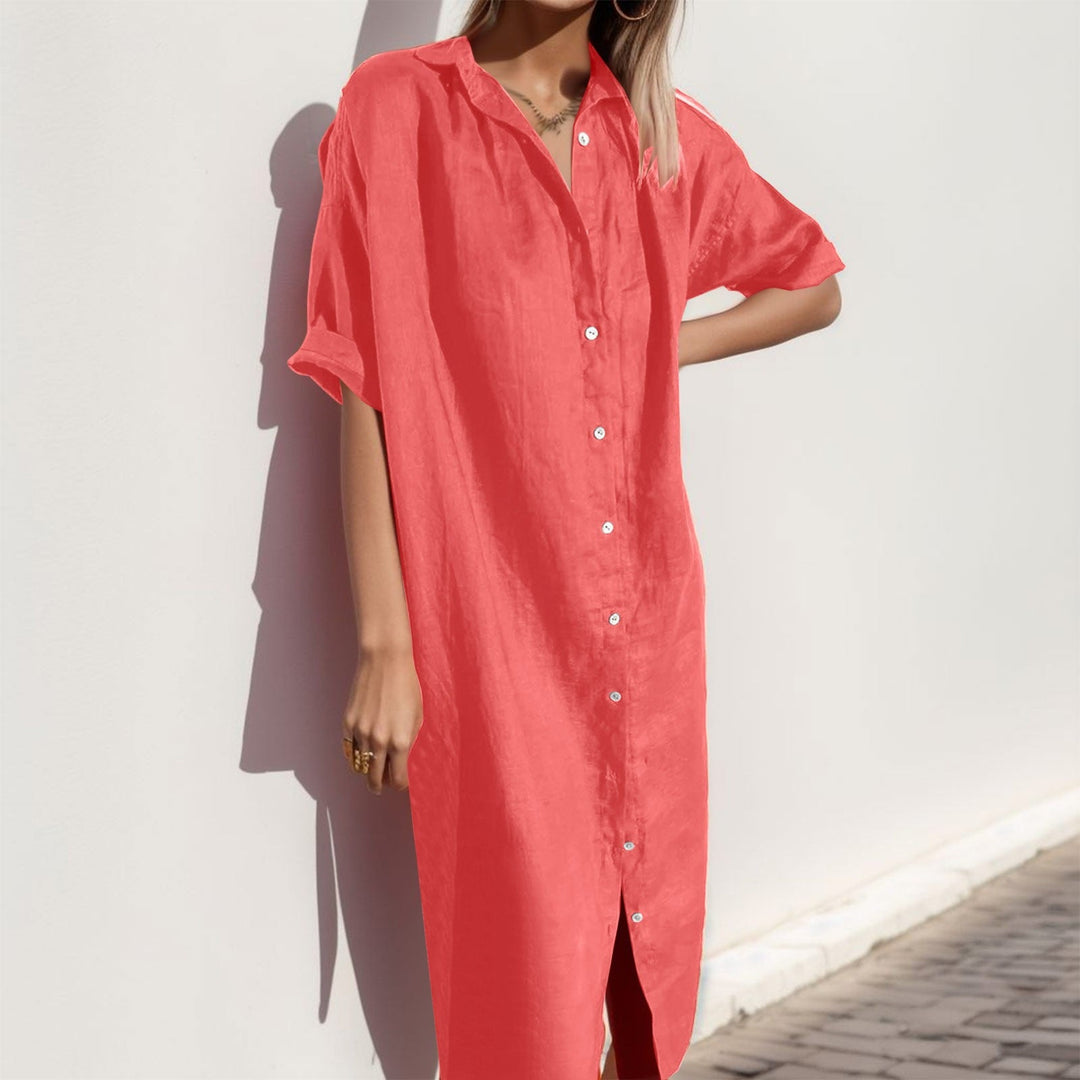 Levoire | Élégante Chemise de Plage Vêtements de Travail Slim Fit Robe