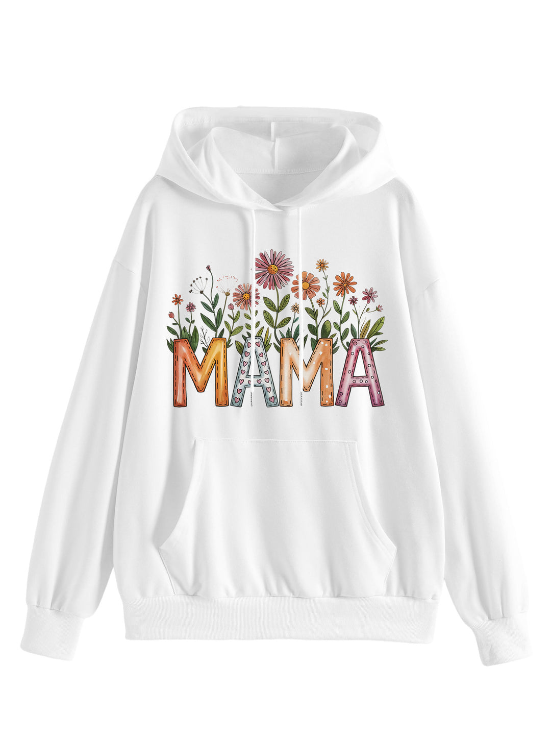 Haut de femme à capuche avec imprimé floral et lettrage inspirant Levoire