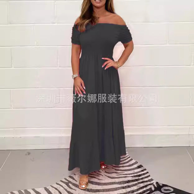 Levoire | Robe en A à couches à manches courtes Robe en A à couches