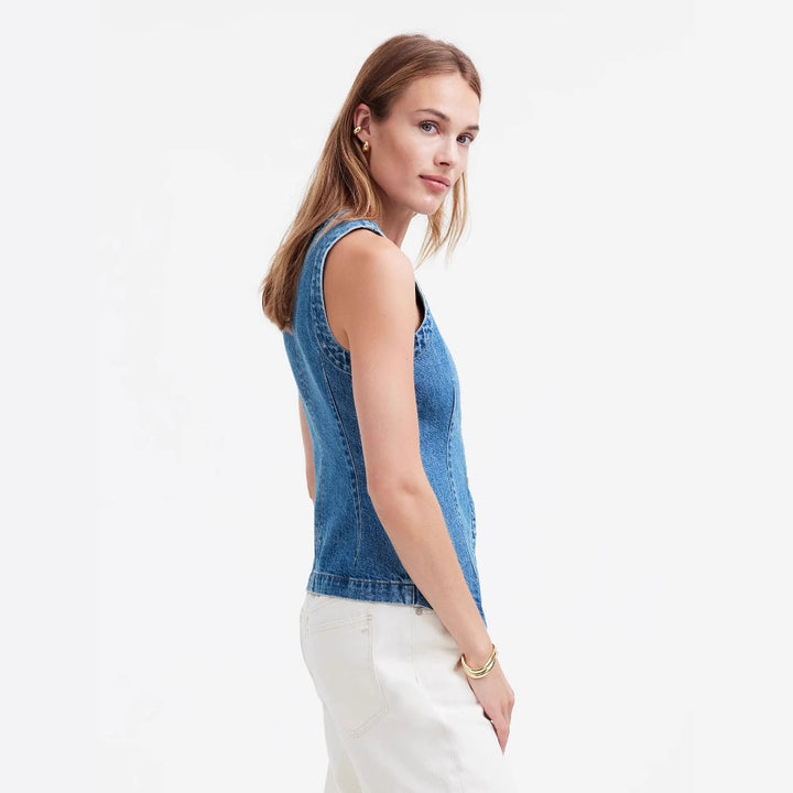 Gilet en denim pour femmes Levoire
