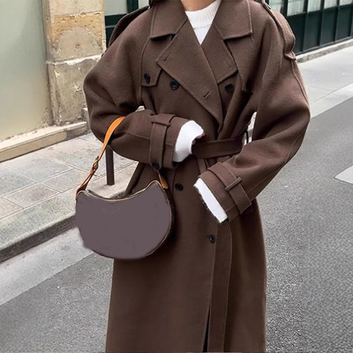 Manteau en laine surdimensionné pour femmes Avriane