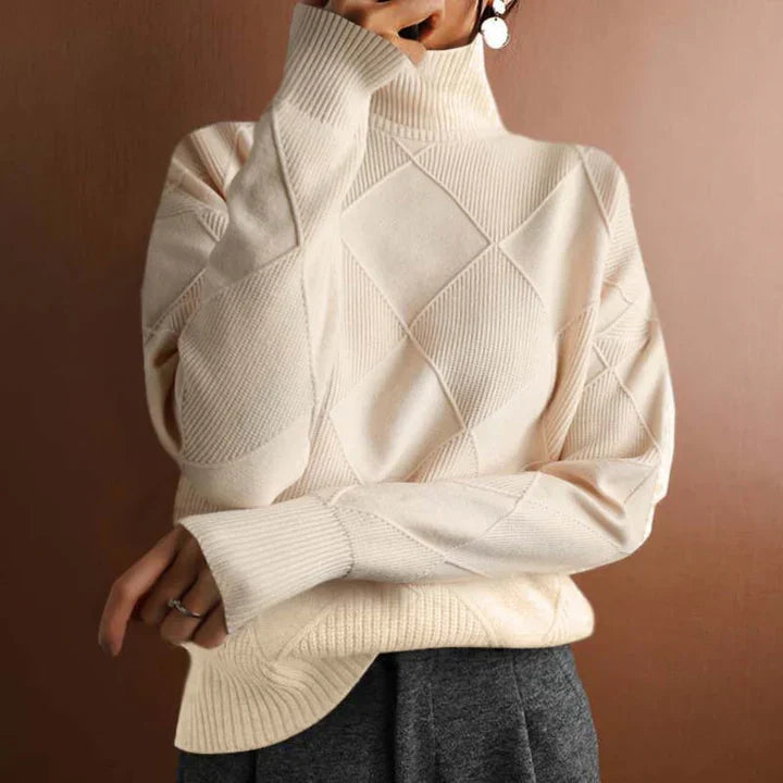 Levoire | Pull En Tricot Décontracté Et Simple Beige