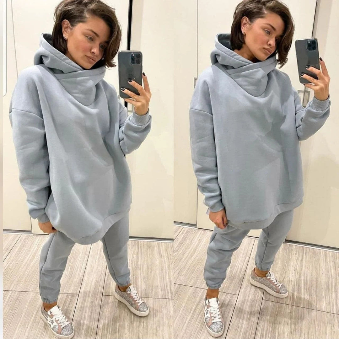 Levoire | Sweat-shirt à col rond - deux pièces Gris clair