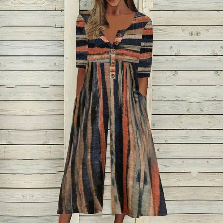 Levoire | Robe Maxi Élégante Pour Femmes Raffinées Multicolore