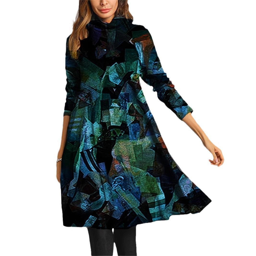 Levoire | Chic Fashion Col Roulé Robe Longue A3