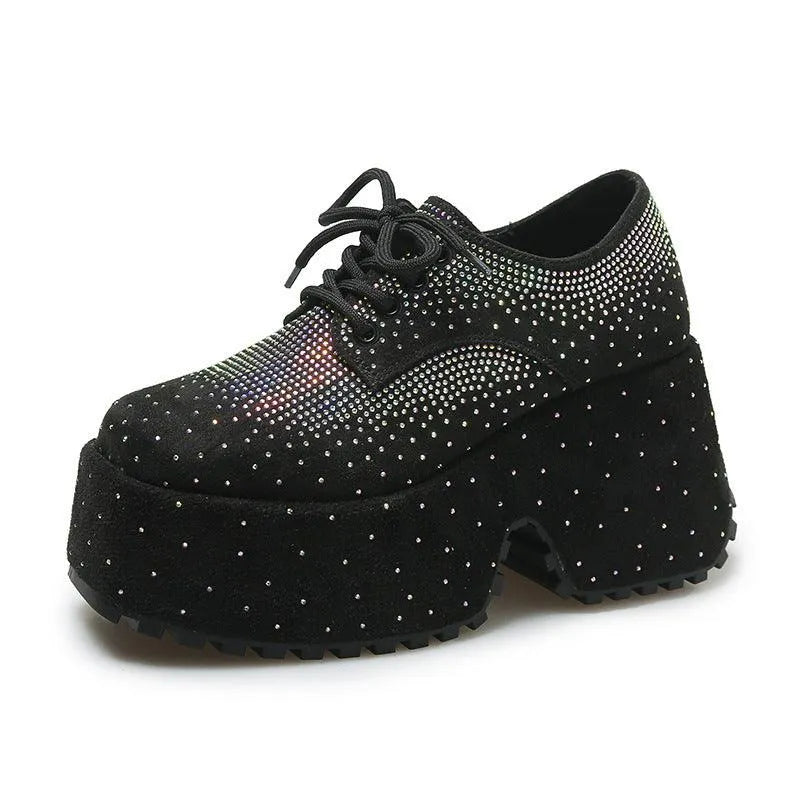 Levoire | Chaussures pour femmes avec décor étoile et strass Noir