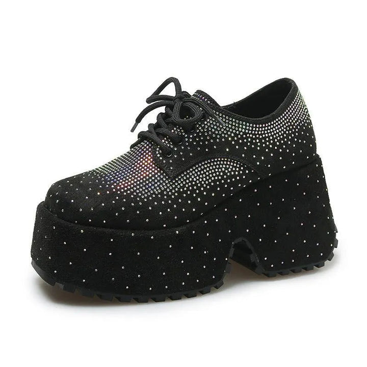 Levoire | Chaussures pour femmes avec décor étoile et strass Noir