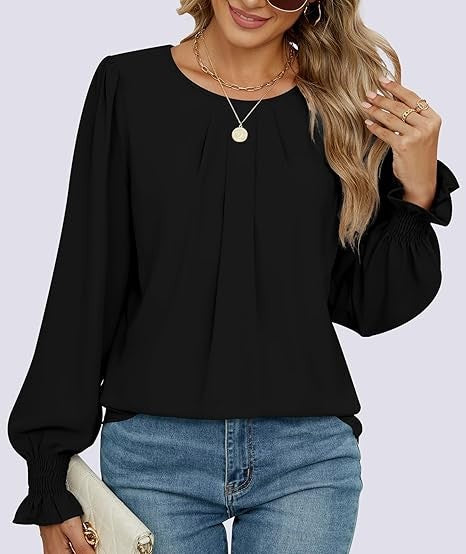 Blouse élégante pour dames avec manches bouffantes Levoire