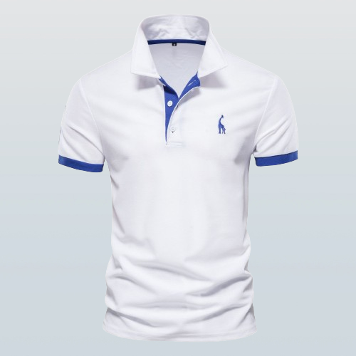 Levoire | Polo Décontracté Slim Fit Pour Hommes Blanc