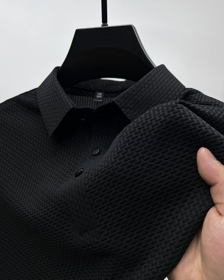 Levoire | Polo En Maille Pour Hommes Noir