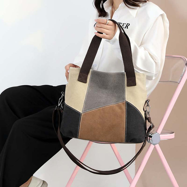 Levoire | Sac En Toile Contrasté