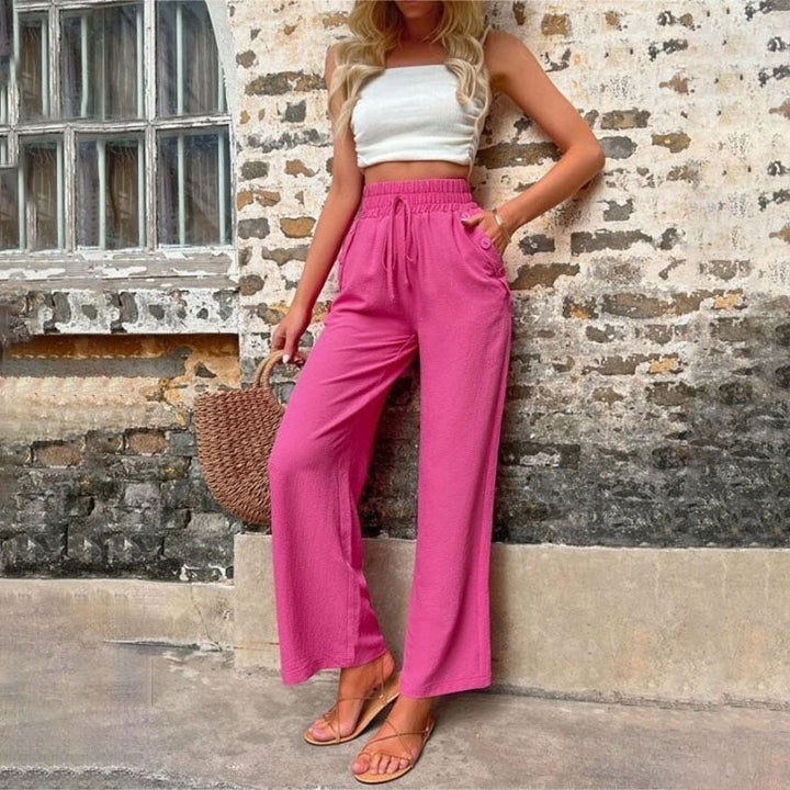 Levoire | Pantalons D'Été Colorés Légers Pour Femmes Avec Jambes Larges Restliche Sig