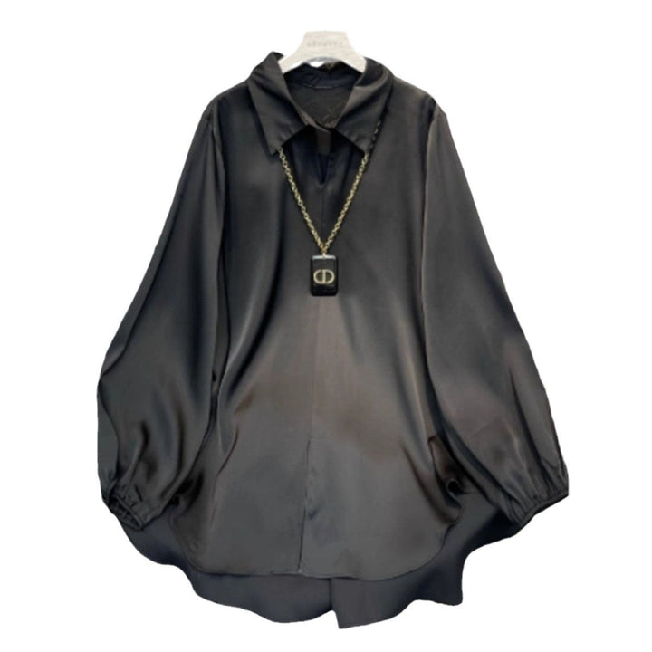 Levoire | Chemise en soie Printemps Nouvelle Chemise en soie décontractée