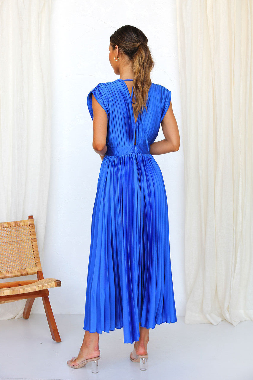 Levoire | Robe Longue Avec Décolleté En V Profond Et Nœud Au Dos