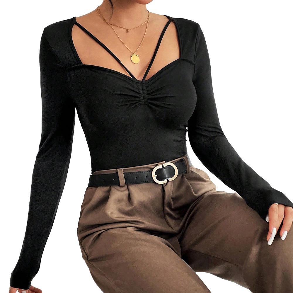 Body femme avec décolleté en V séduisant et bretelles sophistiquées Levoire
