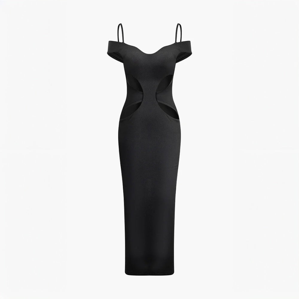 Robe maxi à découpes pour femmes avec détails d'épaules Levoire