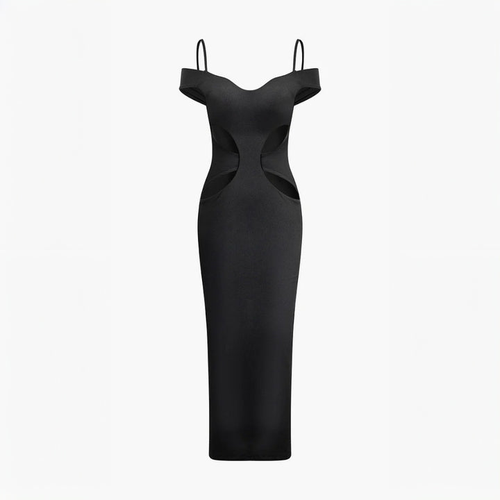 Robe maxi à découpes pour femmes avec détails aux épaules Levoire