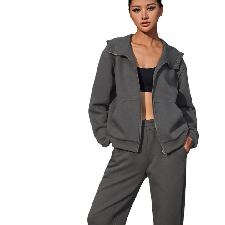 Levoire | Jogging à manches longues Costume Set de Sport Gris foncé