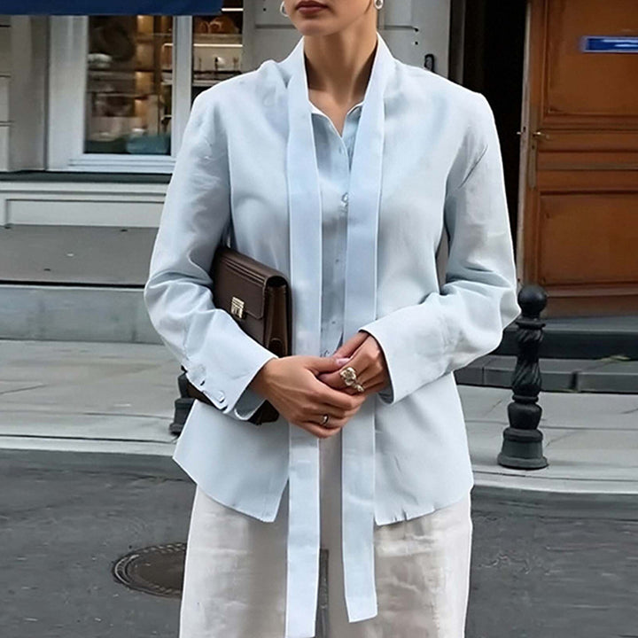 Blouse Élégante pour Femmes avec Ceinture Chic Levoire