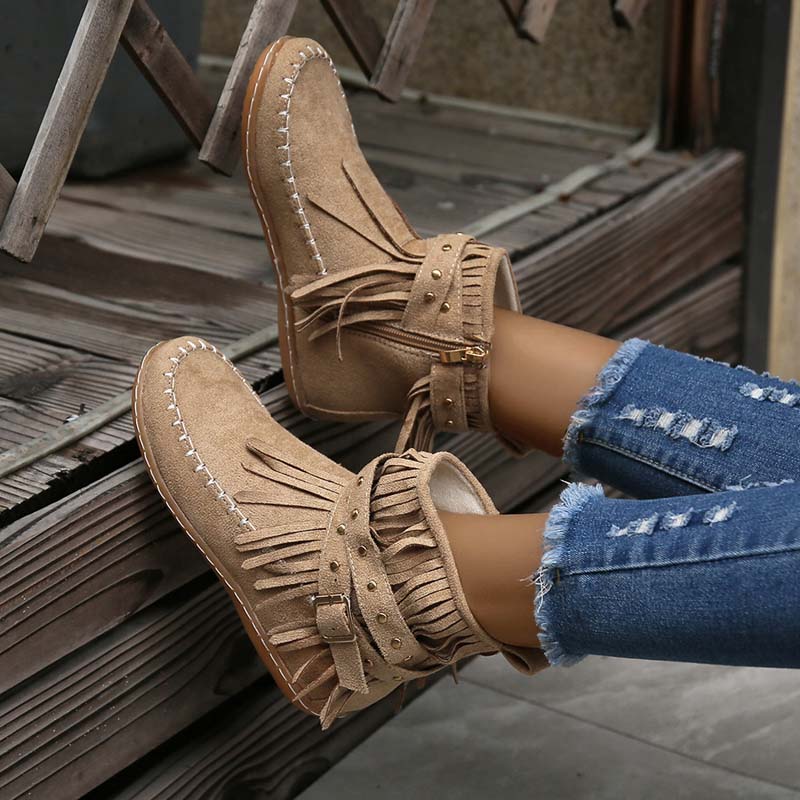 Levoire | Bottines Boho Avec Ornements Et Boucles Pour Femmes