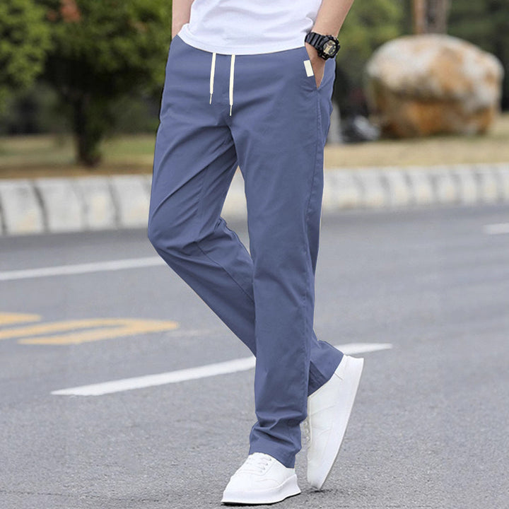 Pantalons de loisirs sportifs pour hommes avec taille élastique et poches latérales modernes Avriane