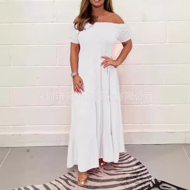 Levoire | Robe en A à couches à manches courtes Robe en A à couches
