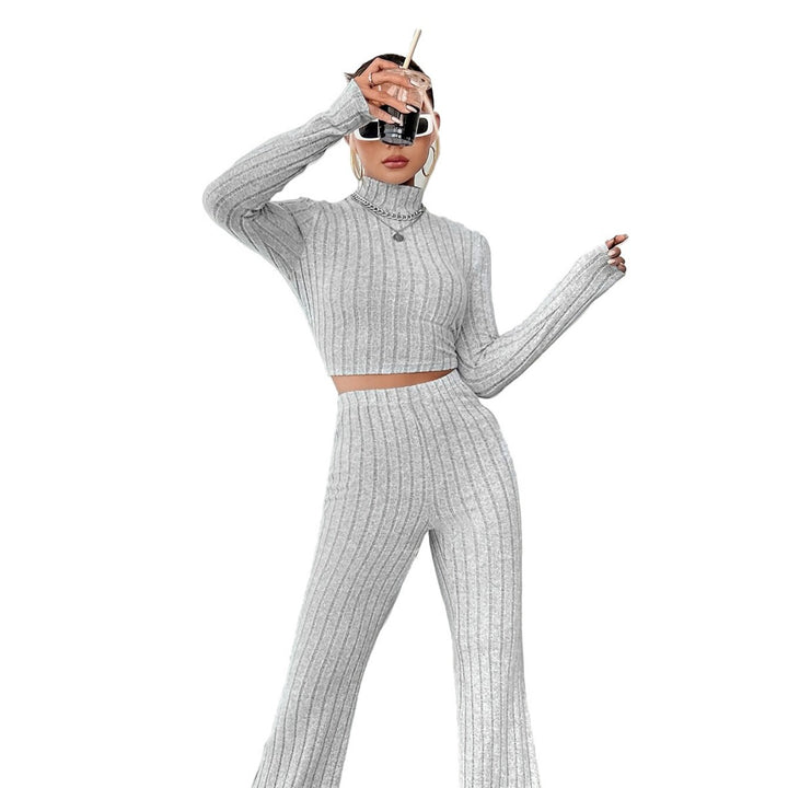 Sweat court femme avec taille haute et jambe large Levoire