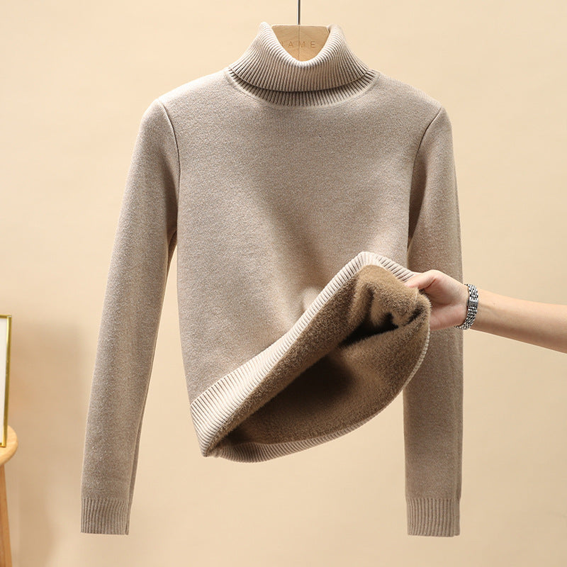Levoire | Pull Chaud En Tricot Kaki