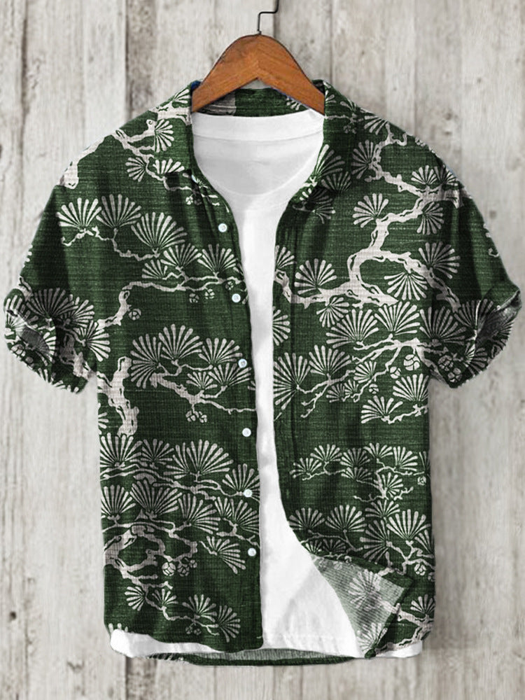 Levoire | Chemise Japonaise En Mélange De Lin Aiguilles japonaises