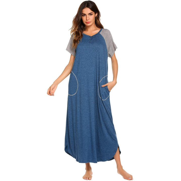 Levoire | Chemise de nuit en coton Multicolore Coton Robe à manches courtes