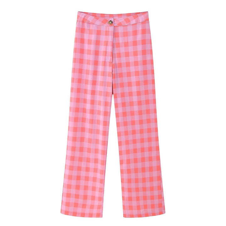 Levoire | Veste en Laine Chaude & Confortable avec Pantalons Amples Pantalon à carreaux A3