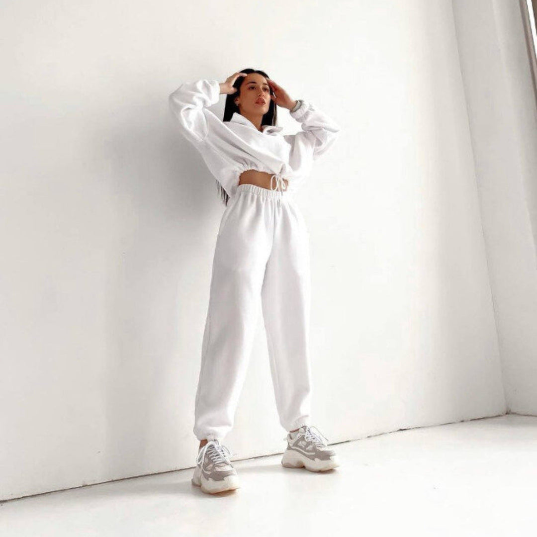 Levoire | V libre Col zippé Sweat-shirt Setti Blanc