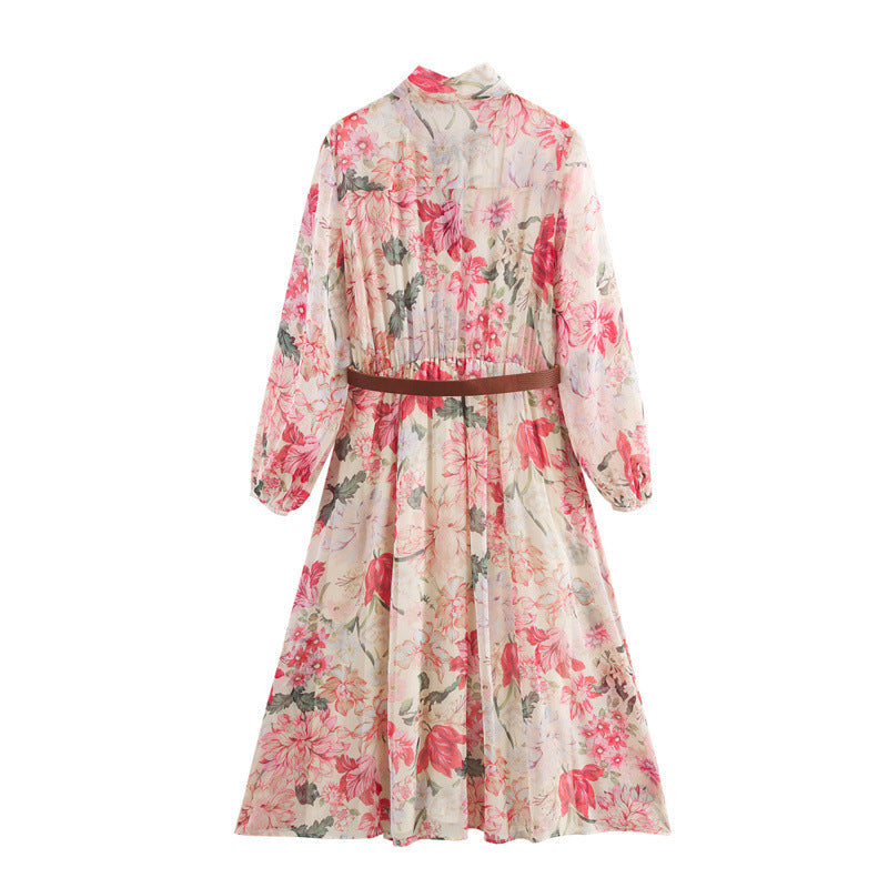 Levoire | Robe à motifs temperament avec ceinture