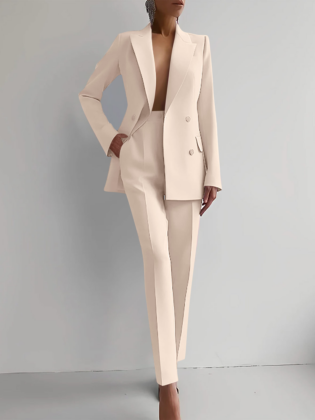 Levoire | Élégant Costume Pour Femmes Crème