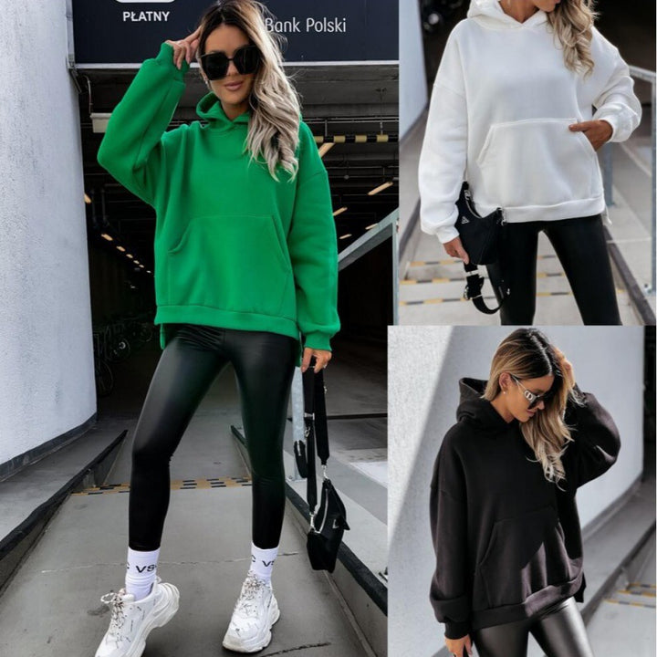Sweat à capuche oversize pour femmes avec poches kangourou pratiques Levoire