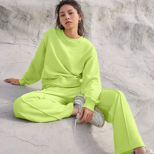 Levoire | Sweatshirt à manches longues confortable ensemble à deux pièces