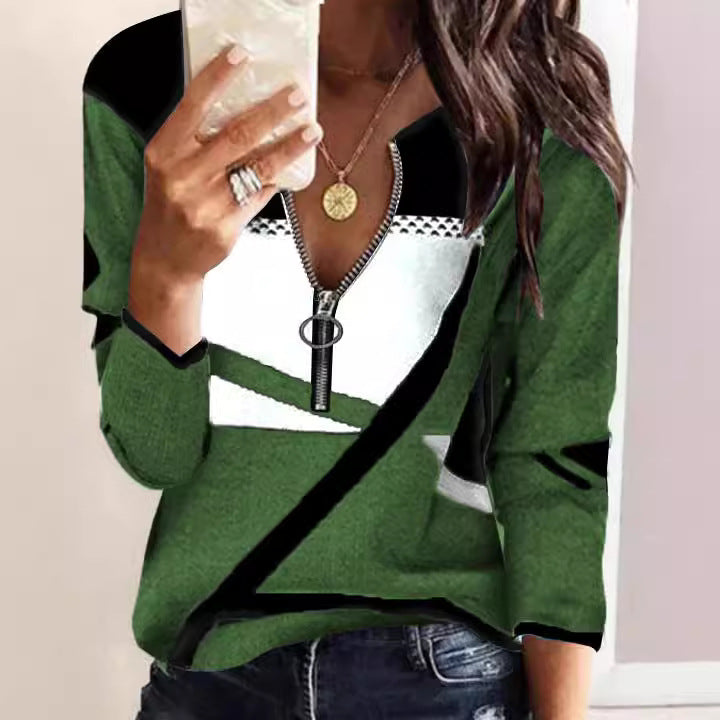 Levoire | T-shirt à manches longues zip tendance
