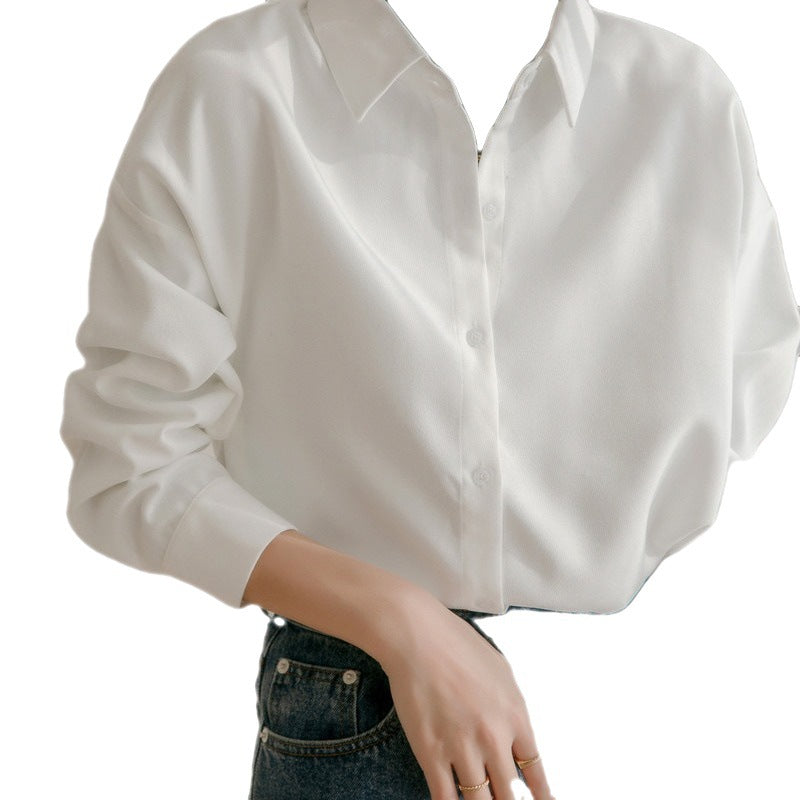 Blouse surdimensionnée pour femmes avec col élégant et coupe décontractée Levoire