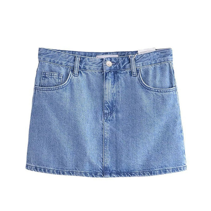 Levoire | Élégant ensemble jupe-veston en jean de printemps